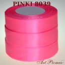 Tasiemka satynowa 12mm kolor 8039 Pinki