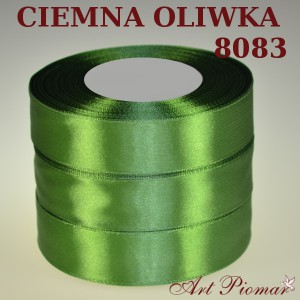 Tasiemka satynowa 12mm kolor 8083 Ciemna oliwka
