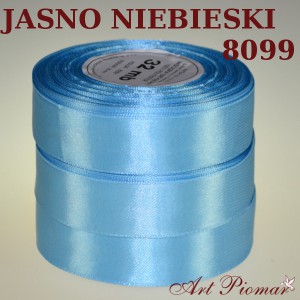 Tasiemka satynowa 12mm kolor 8099 Jasno niebieski
