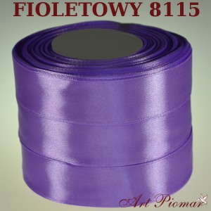 Tasiemka satynowa 12mm kolor 8115 Fioletowy