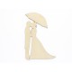 Dekor ślubny - PARA MŁODA z parasolką